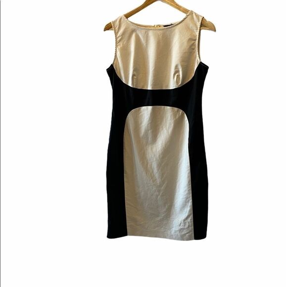 Colour Blocked Cotton Stretch Dress 12 - Picture 1 of 8